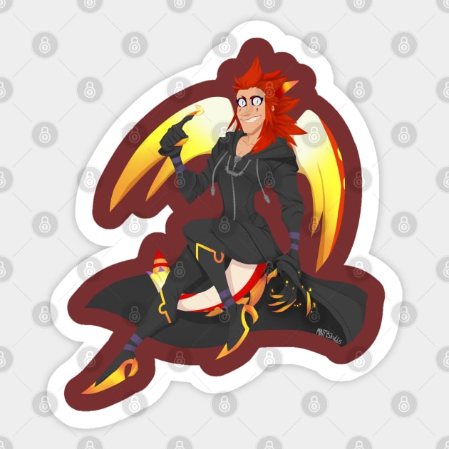 Ryu Dragon Axel Sticker by VenaCoeurva